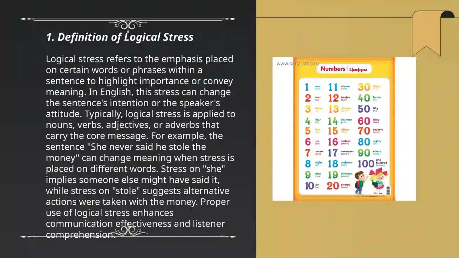 Logical stress in English 3