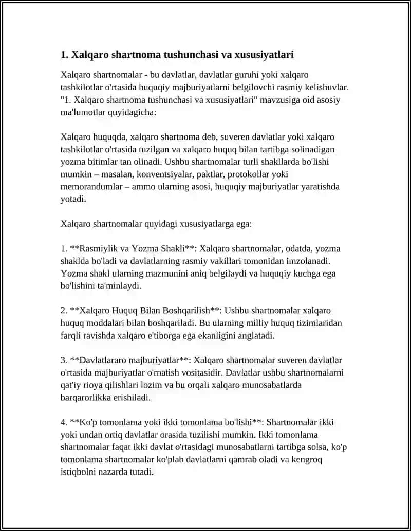 XALQARO SHARTNOMALAR 3