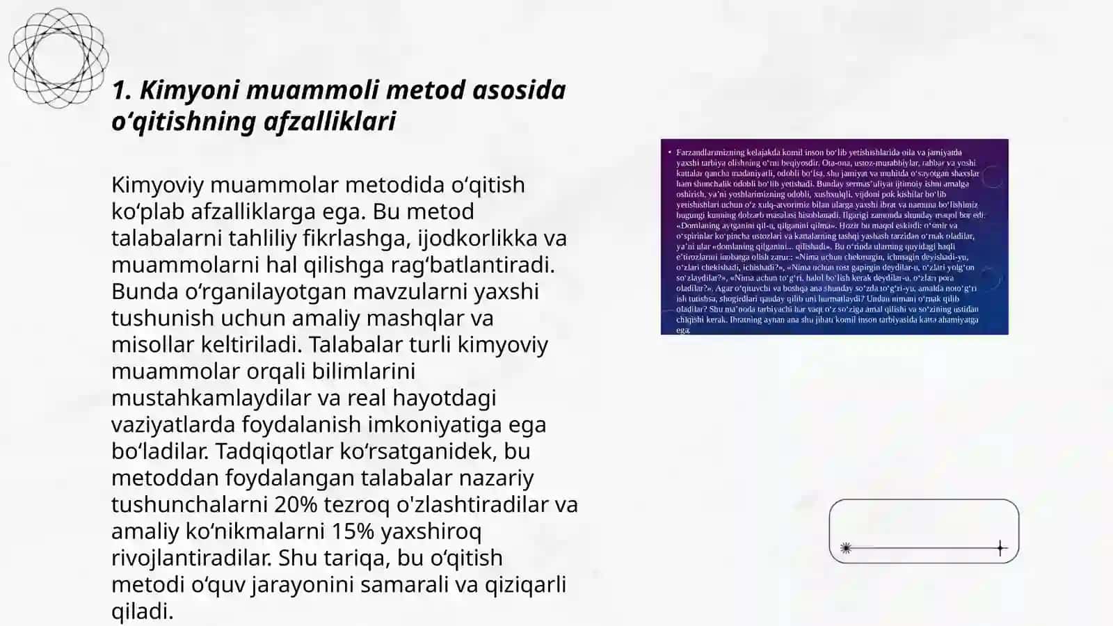 Kimyoni muammoli metod asosida oʻqitish 3