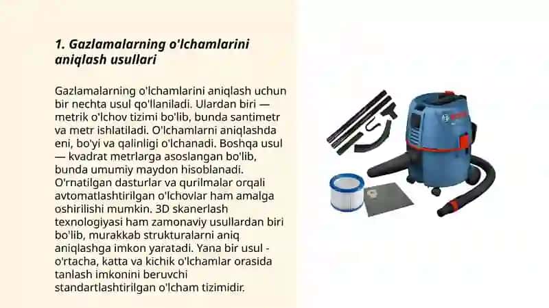 Gazlama uzunliklarni va sifatini aniqlash mashinalari 3