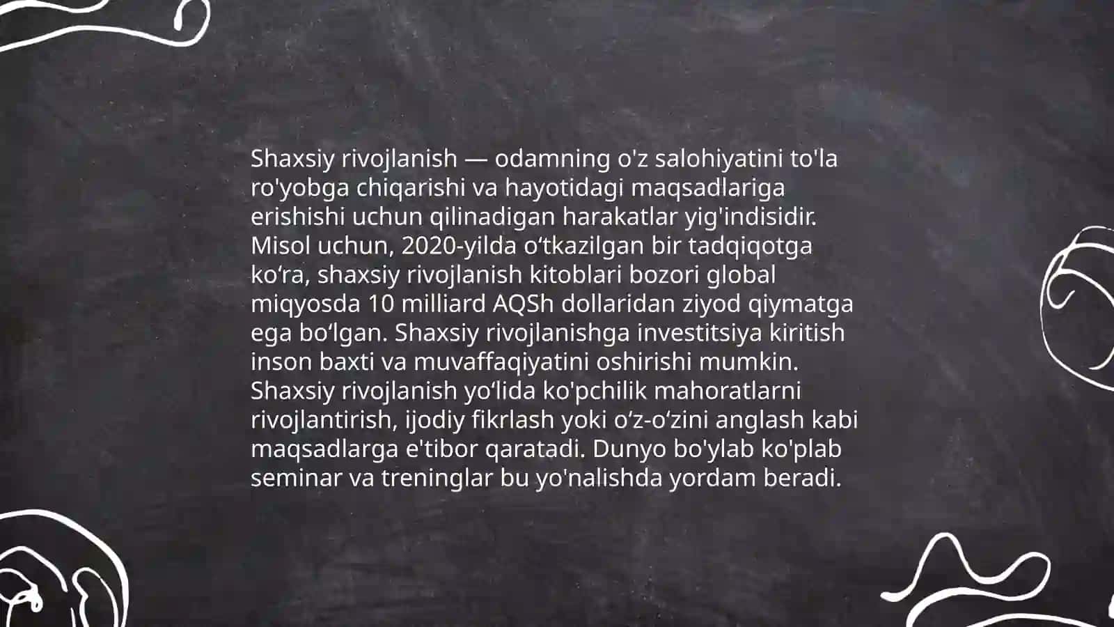 Shaxsiy Rivojlanish 3