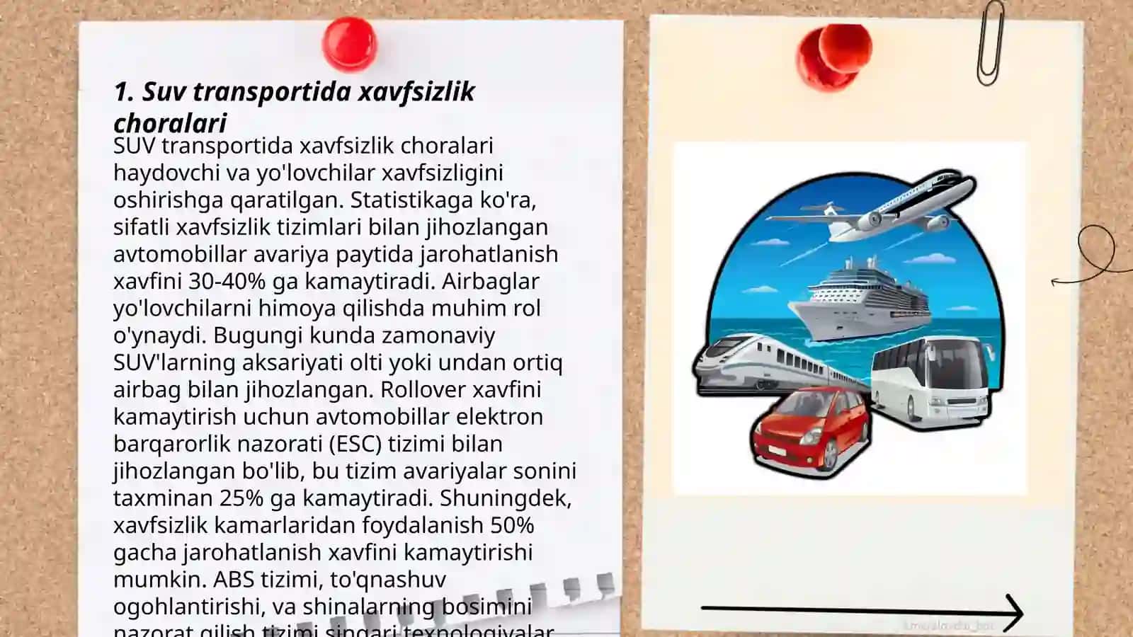 Suv transportida xavfsizlik choralari 3