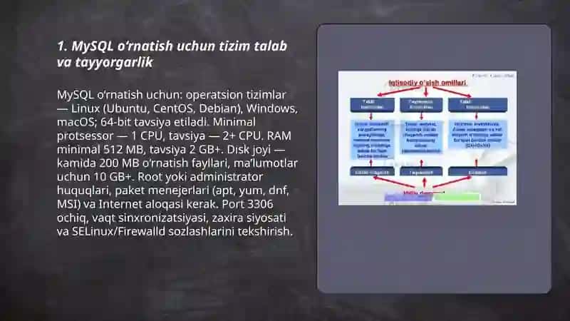 MySQL ma'lumotlar bazasini boshqarish tizimi 3