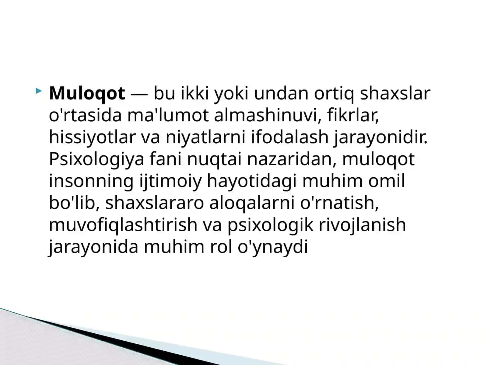 Muloqot jarayonida yuzaga keladigan toʻsiqlar 3