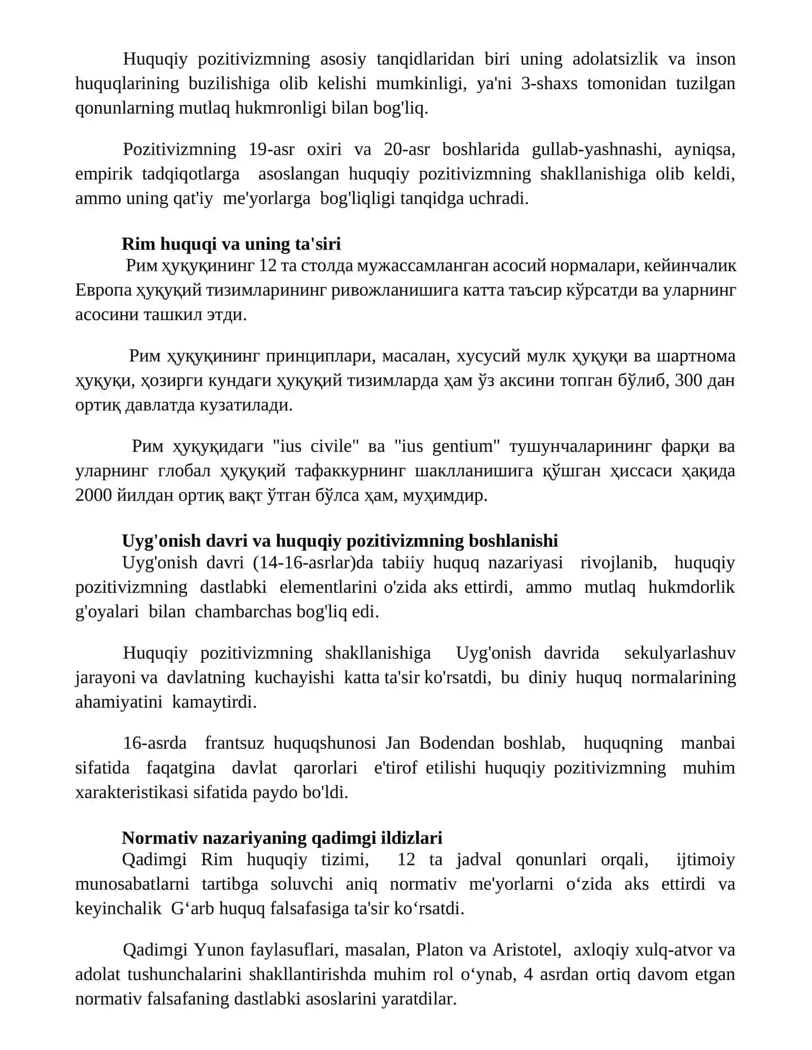 Qadryat nazariyasining shakllanish tarixi 3