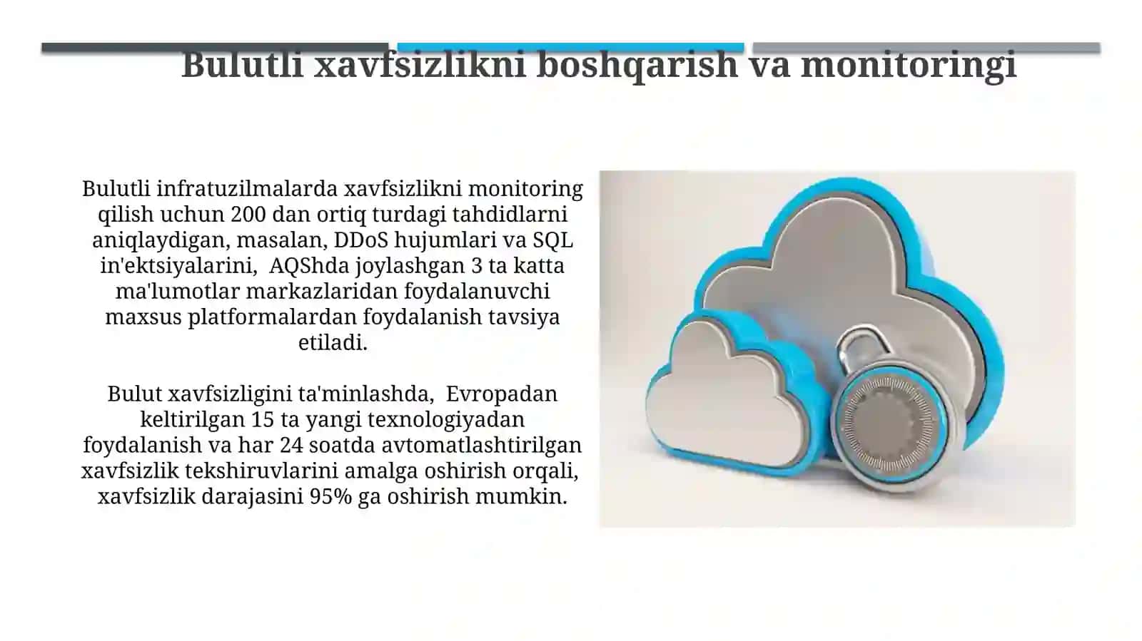 Bulutli texnologiyalarda xavfsizlik 3
