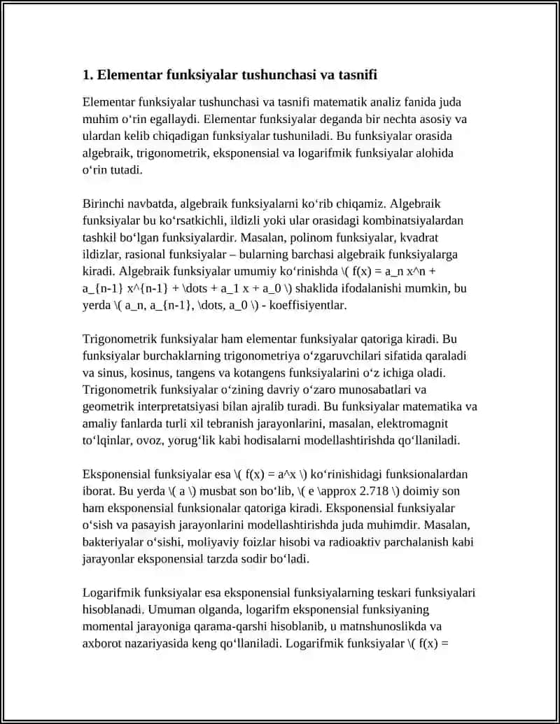 ELEMENTLAR FUNKSIYALAR VA ULARNING ASOSIY XOSSALARI 3