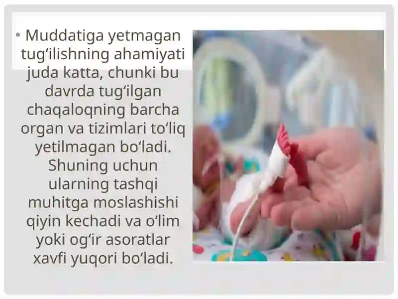 Muddatiga yetmagan homiladorlik 3