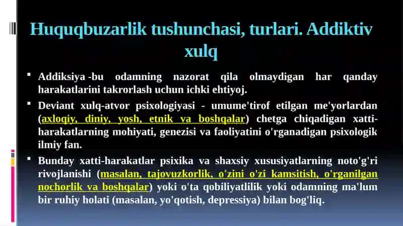 DEVIANT XULQ-ATVOR PSIXOLOGIYASI 3