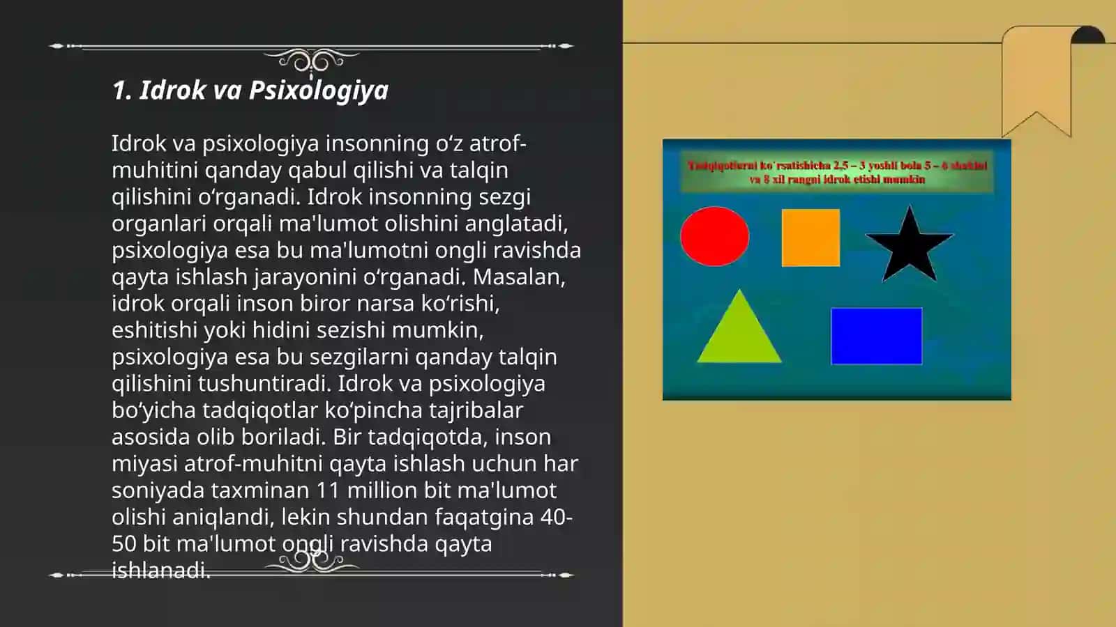 Idrok va Psixologiya 3