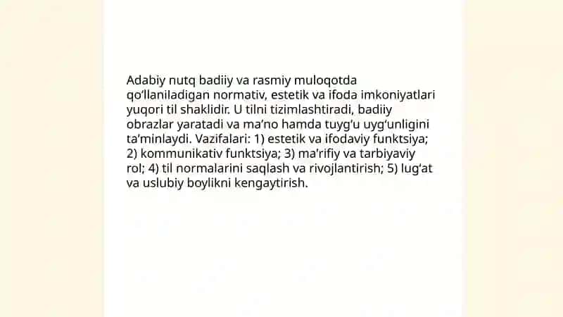 Adabiy nutq va uning uslublari 3