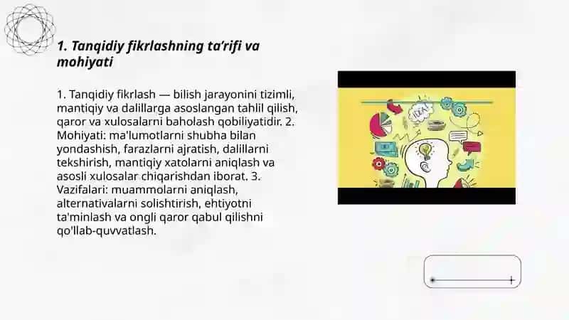 Tanqidiy fikrlash 3