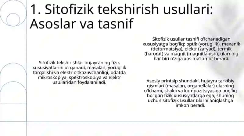 Sitofizik tekshirish metodlari 3