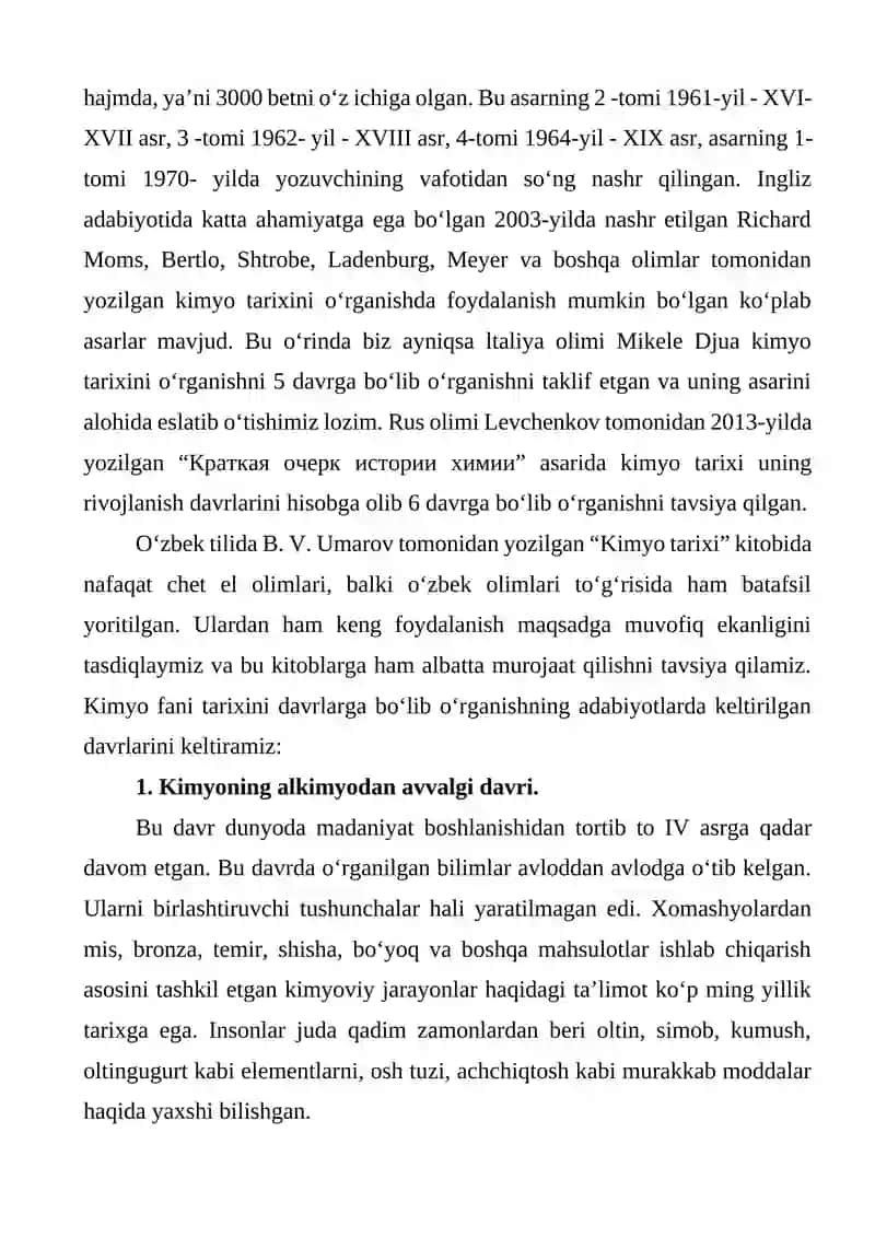 Kimyo va insoniyat sivilizatsiyasi 3