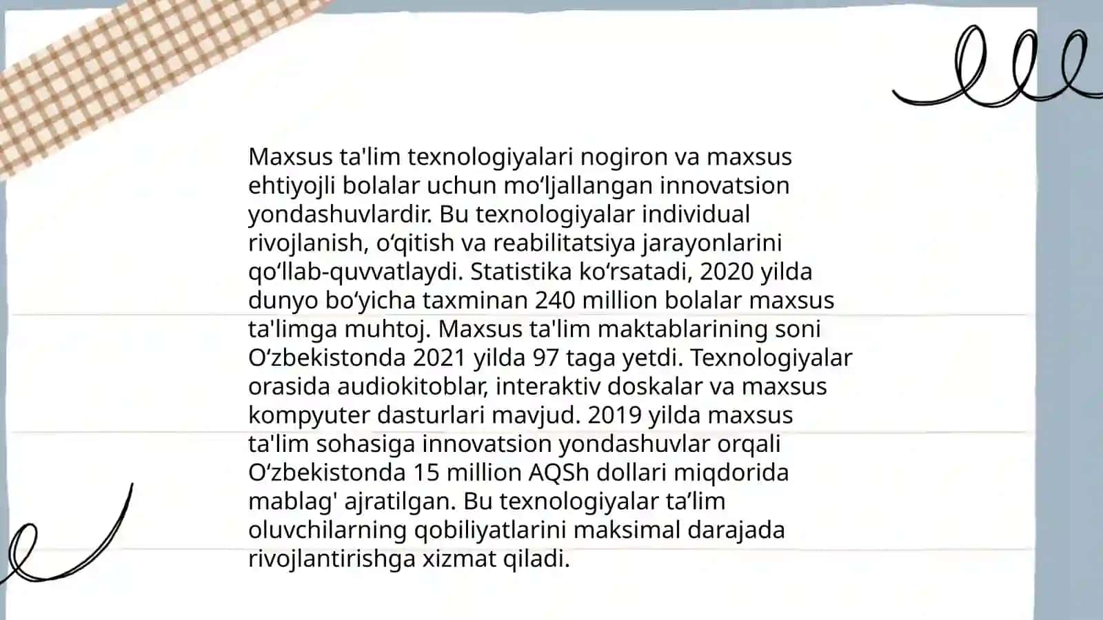 Maxsus ta'lim texnologiyalari 3