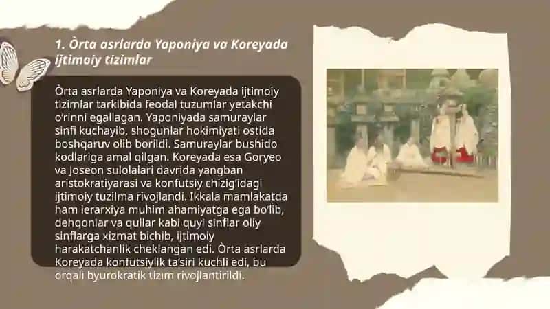 Òrta asrlarda Yaponiya va Korea 3