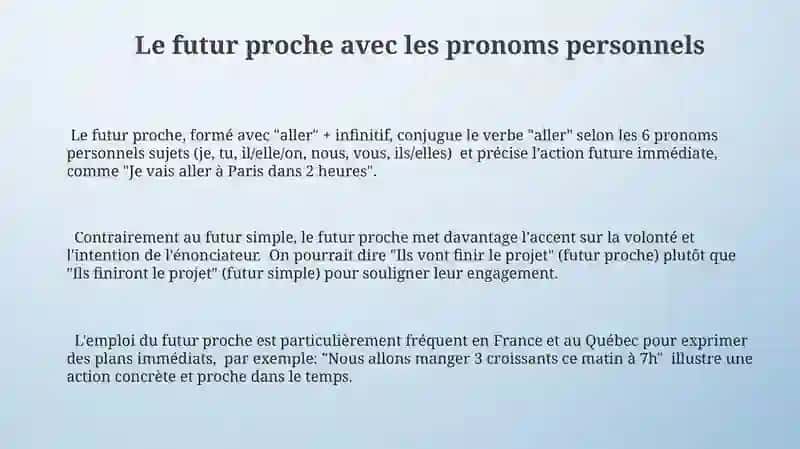 Le futur proche en français 3