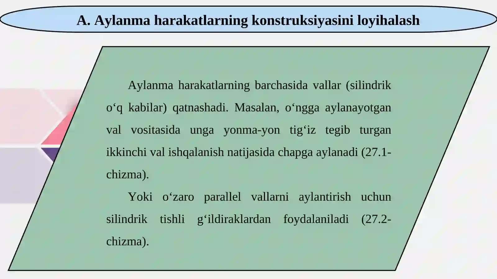 Konstruksiyalashga doir masalalar 3