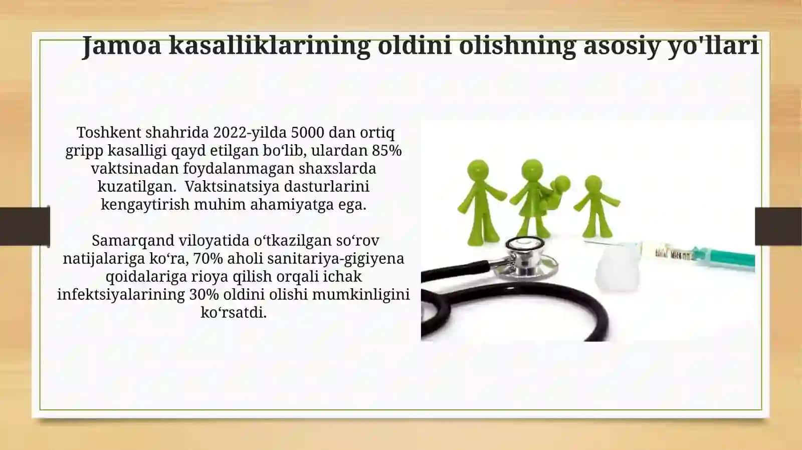 Jamoada kasalliklarni oldini olish va aholi salomatligini yaxshilash 3