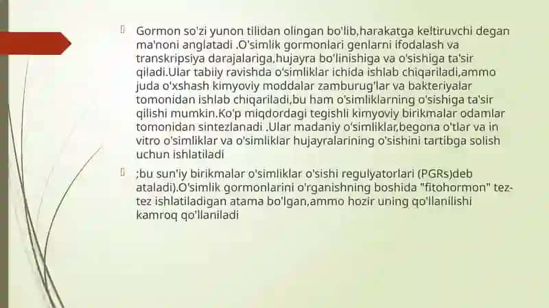 FITOGORMONLAR SULTONOVA MUXLISA 3