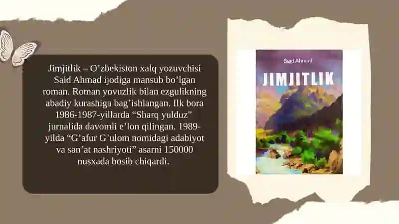 Jimjitlik asari 3