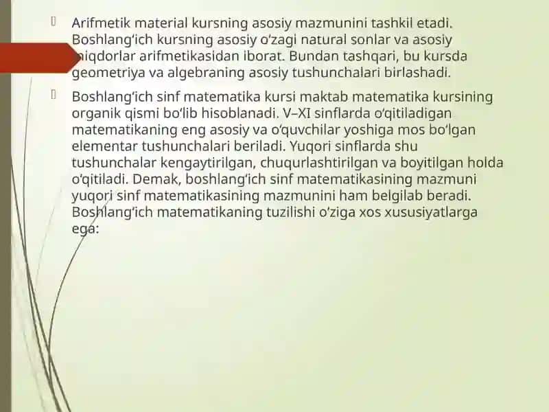 Boshlang’ich kurs 3
