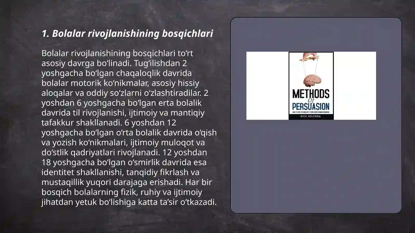 Bolalar psixologiyasi metodlari 3