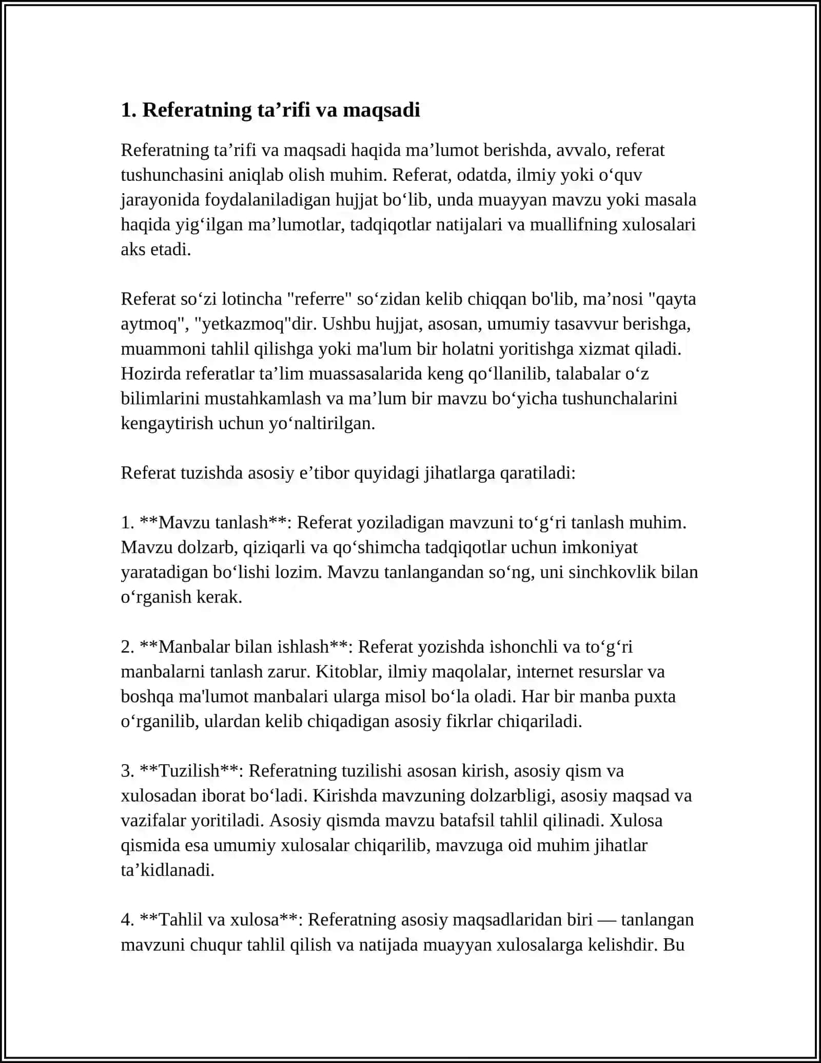 REFERAT, REFERAT TURLARI 3