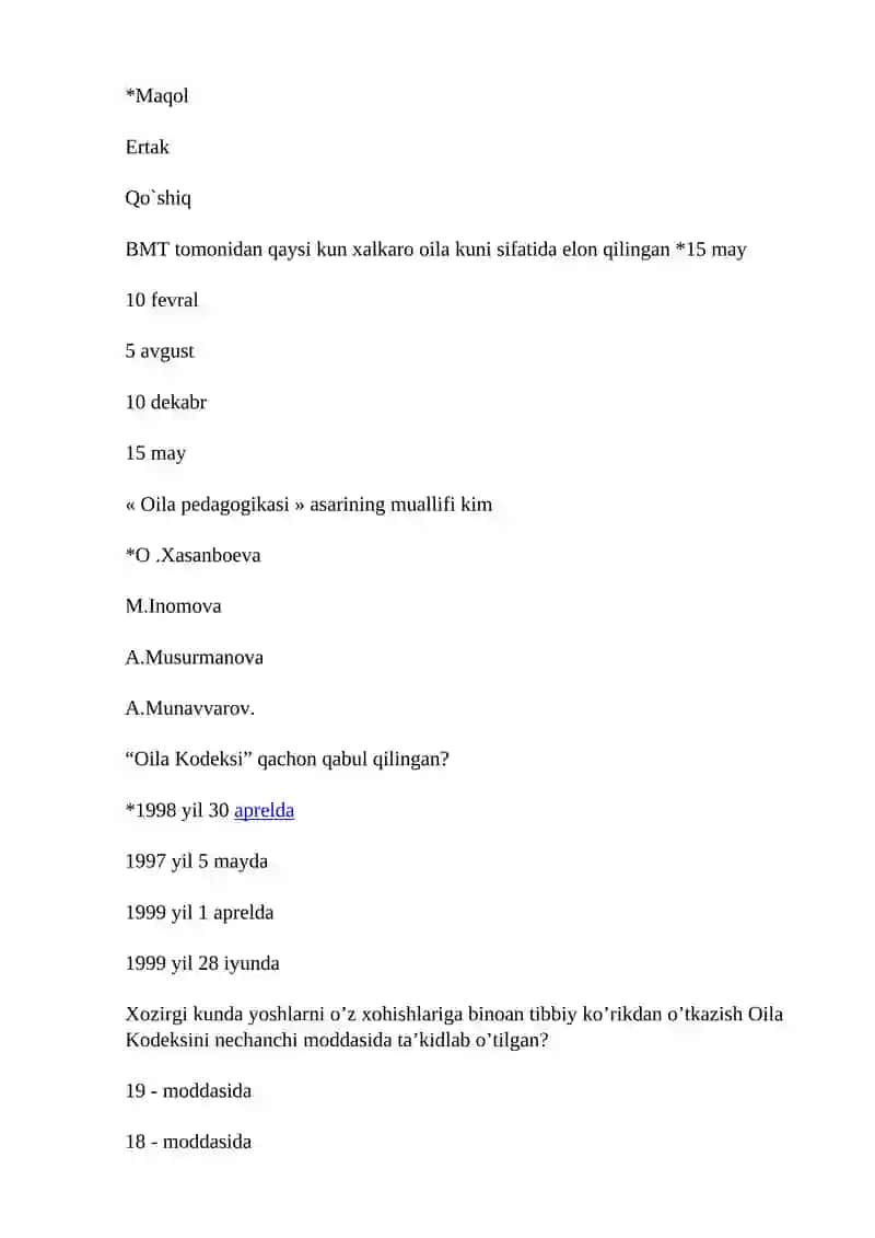 Bola tarbiyasi 3