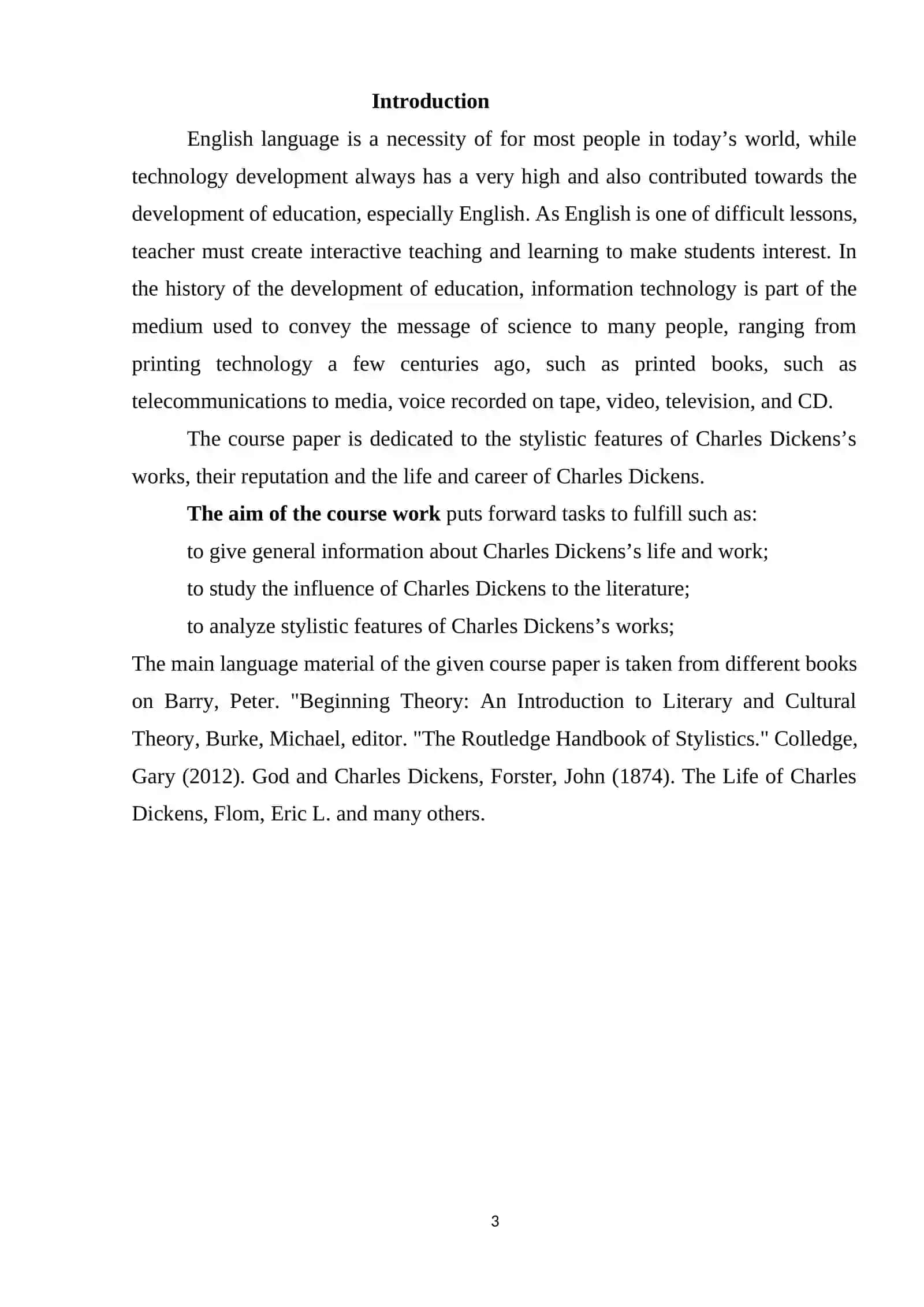 Stylistic Features of Charles Dickens’s Works 3