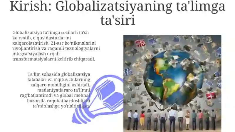 Globalizatsiya va Ta'lim 3