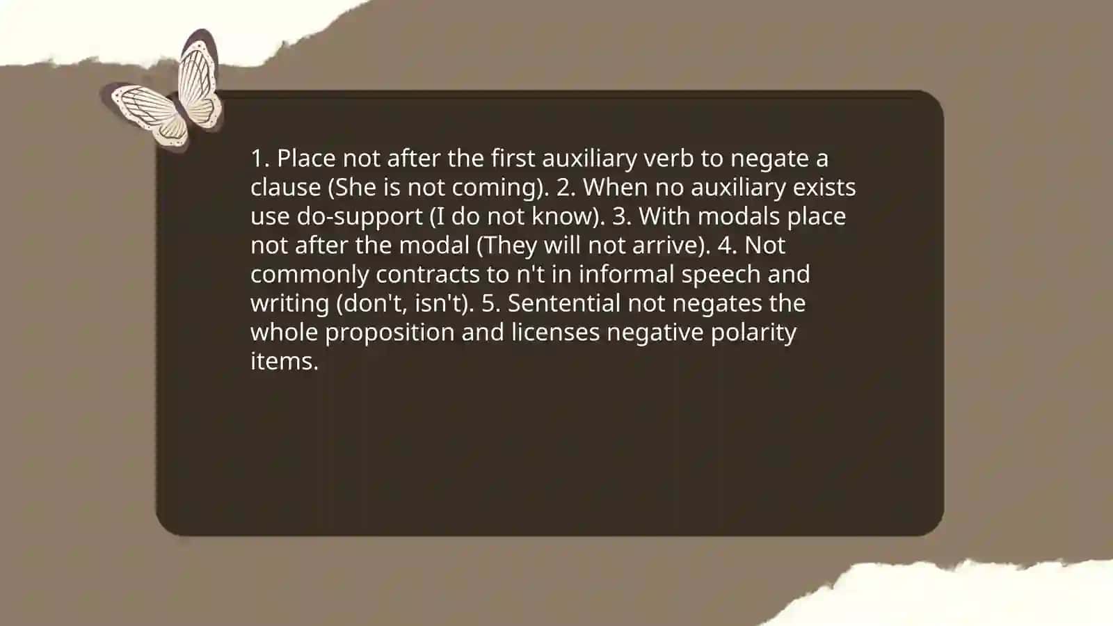 Negation strategies 3