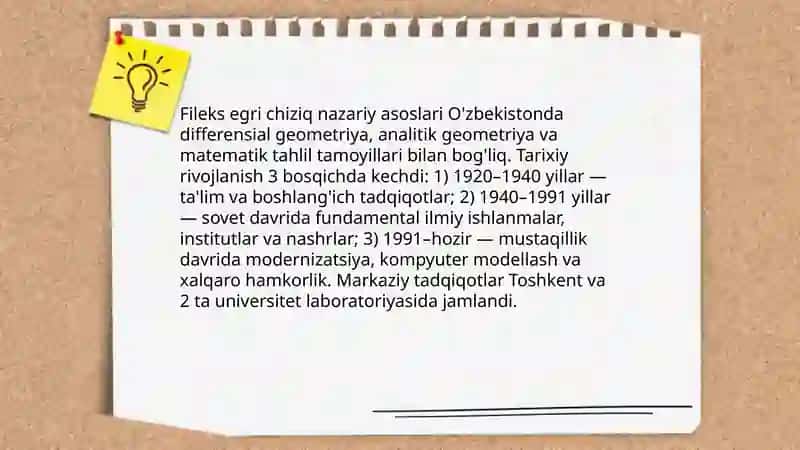 Fileks egri chiziq tahlili 3