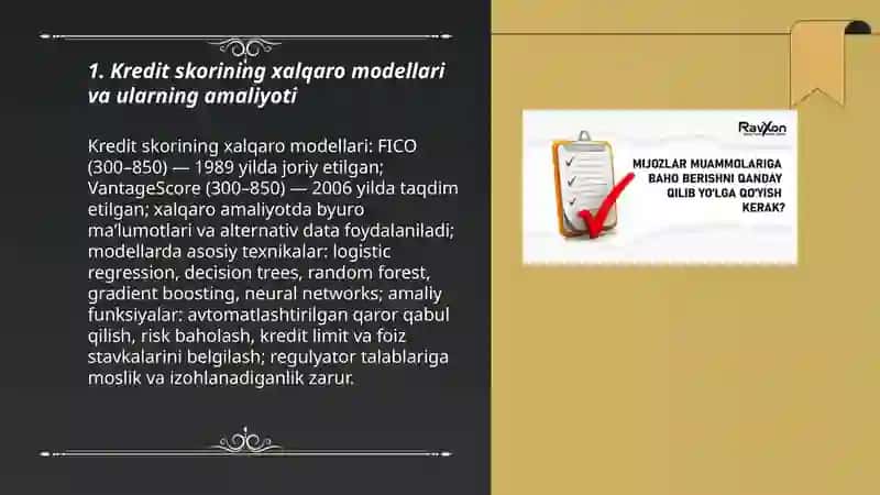 Kreditga layoqatligini baholash 3