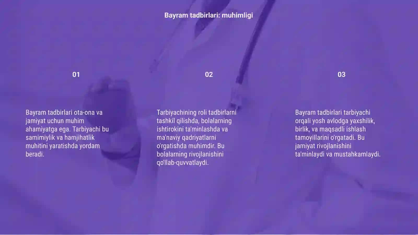 Bayram tadbirlari otkazishda tarbiyachining ahamiyati 3