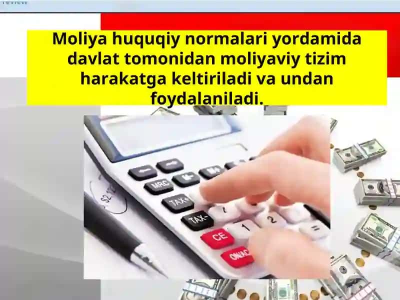 Moliya huquqi tushunchasi va predmeti 3