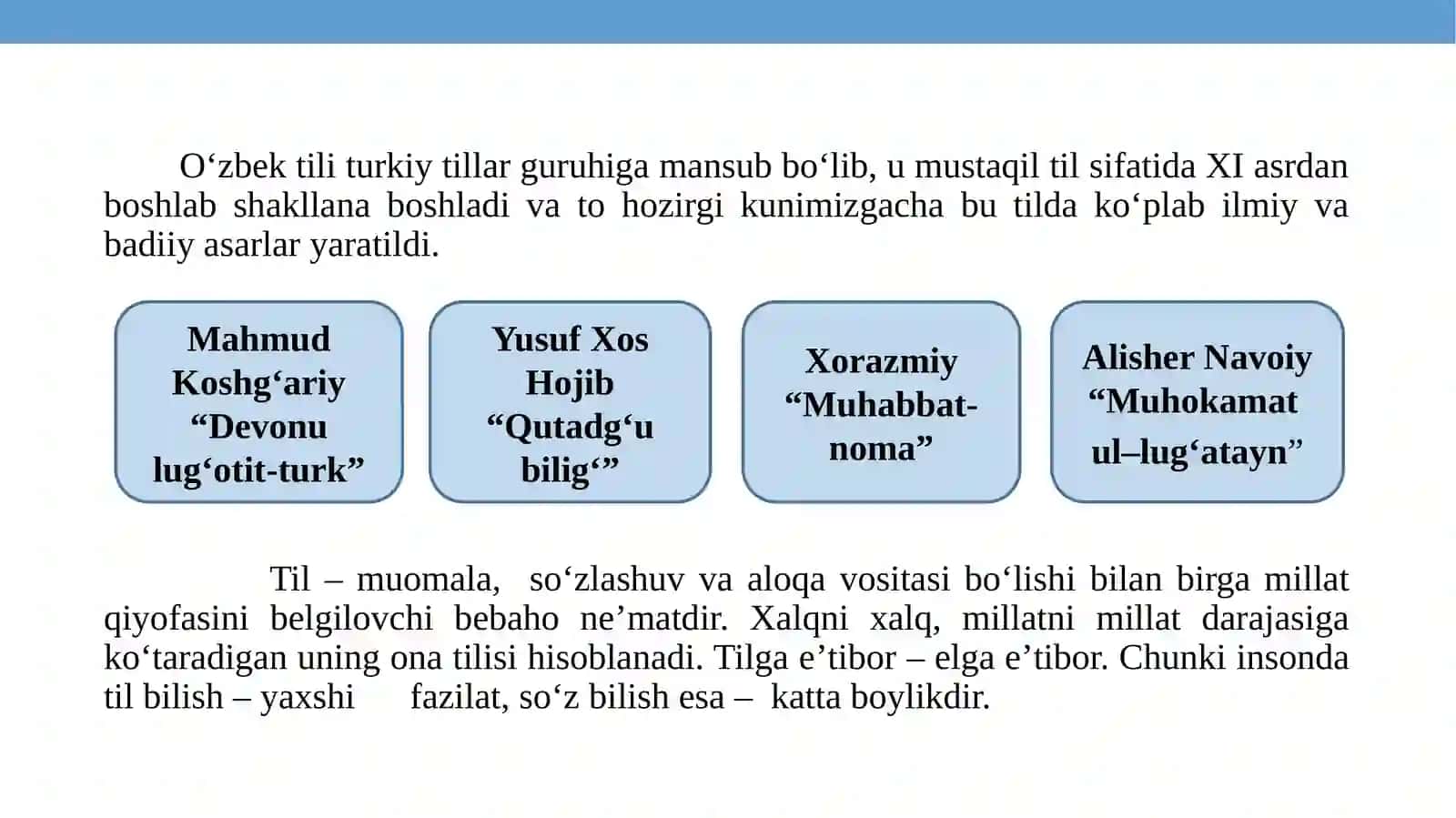 O‘zbek Tili - Davlat Tili 3