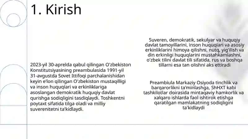 Oʻzbekiston Respublikasi Konstitutsiyasi 3