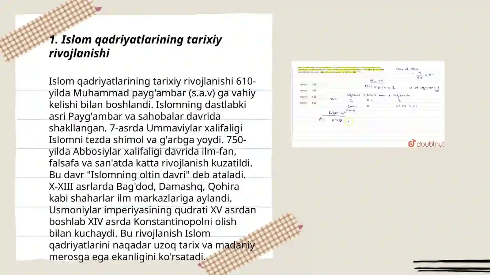 Islom qadriyatlarining tarixiy rivojlanishi 3