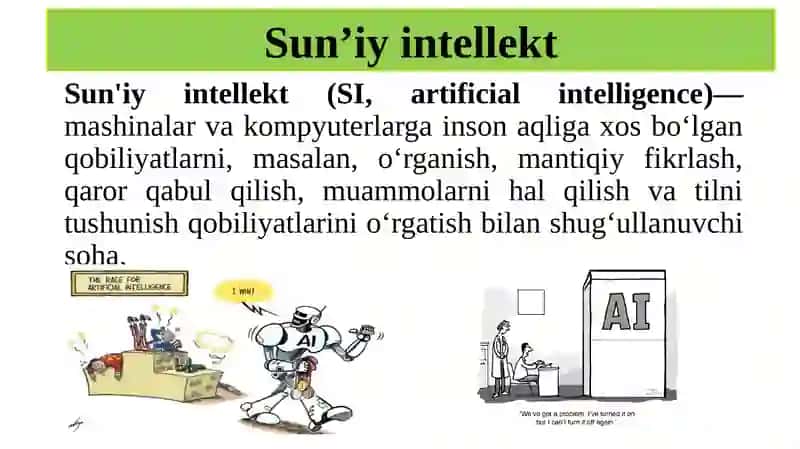 Sun’iy intellekt faniga kirish 3