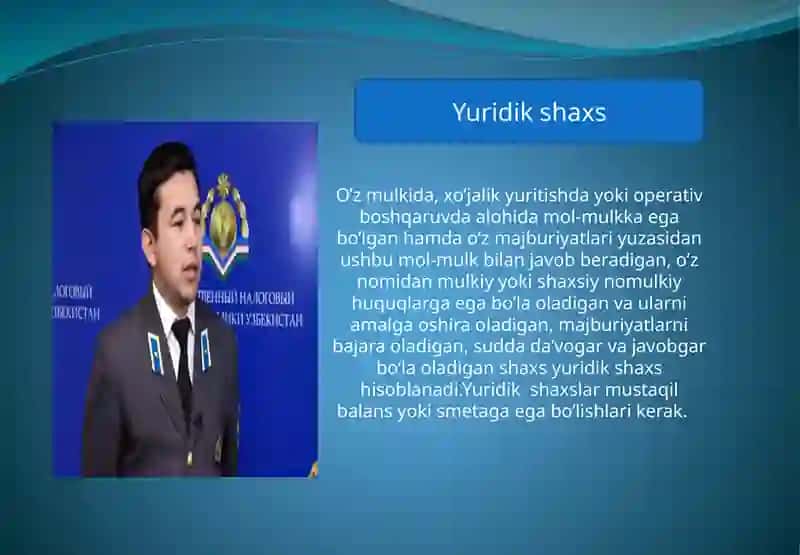 Yuridik shaxslar soliqlari va yig'imlari 3