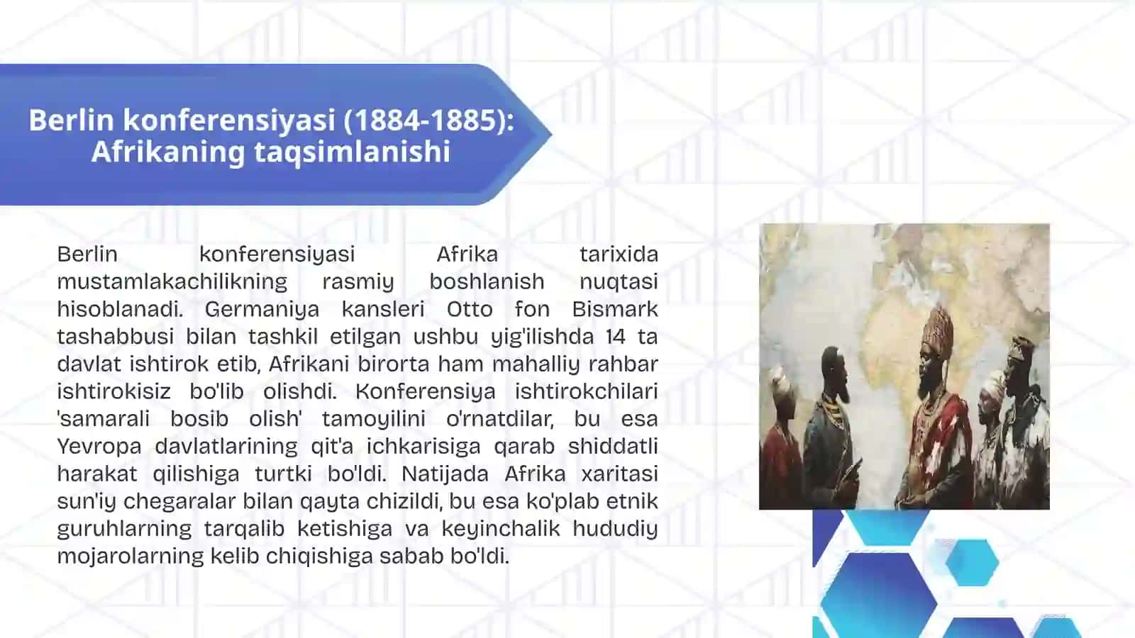 Afrika mustamlakachilikning boshlanishi Tarixiy burilish nuqtalari 3