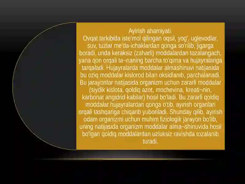 "Siydik Ajratish Organlarining Tuzilishi" 3