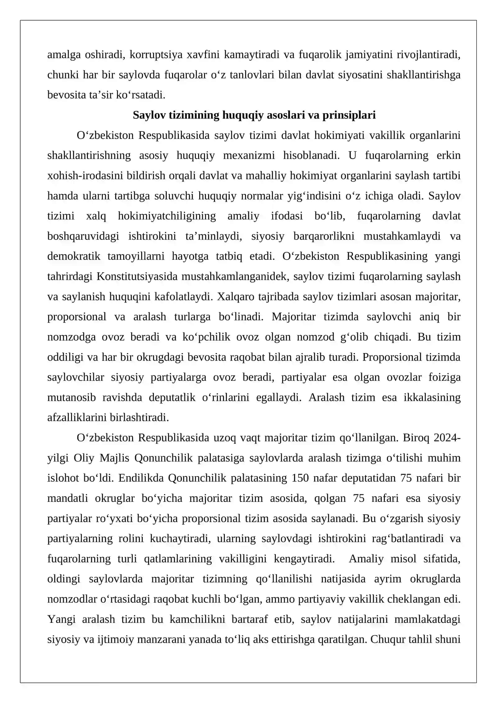 O‘zbekiston Respublikasida saylov tizimi 3