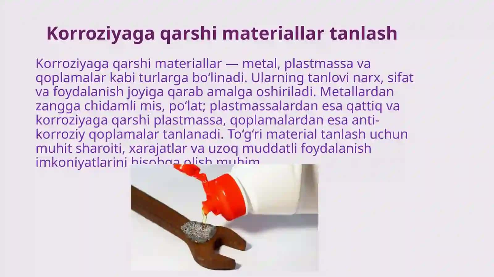 Uyda korroziyani kamaytirish yo‘llari 3