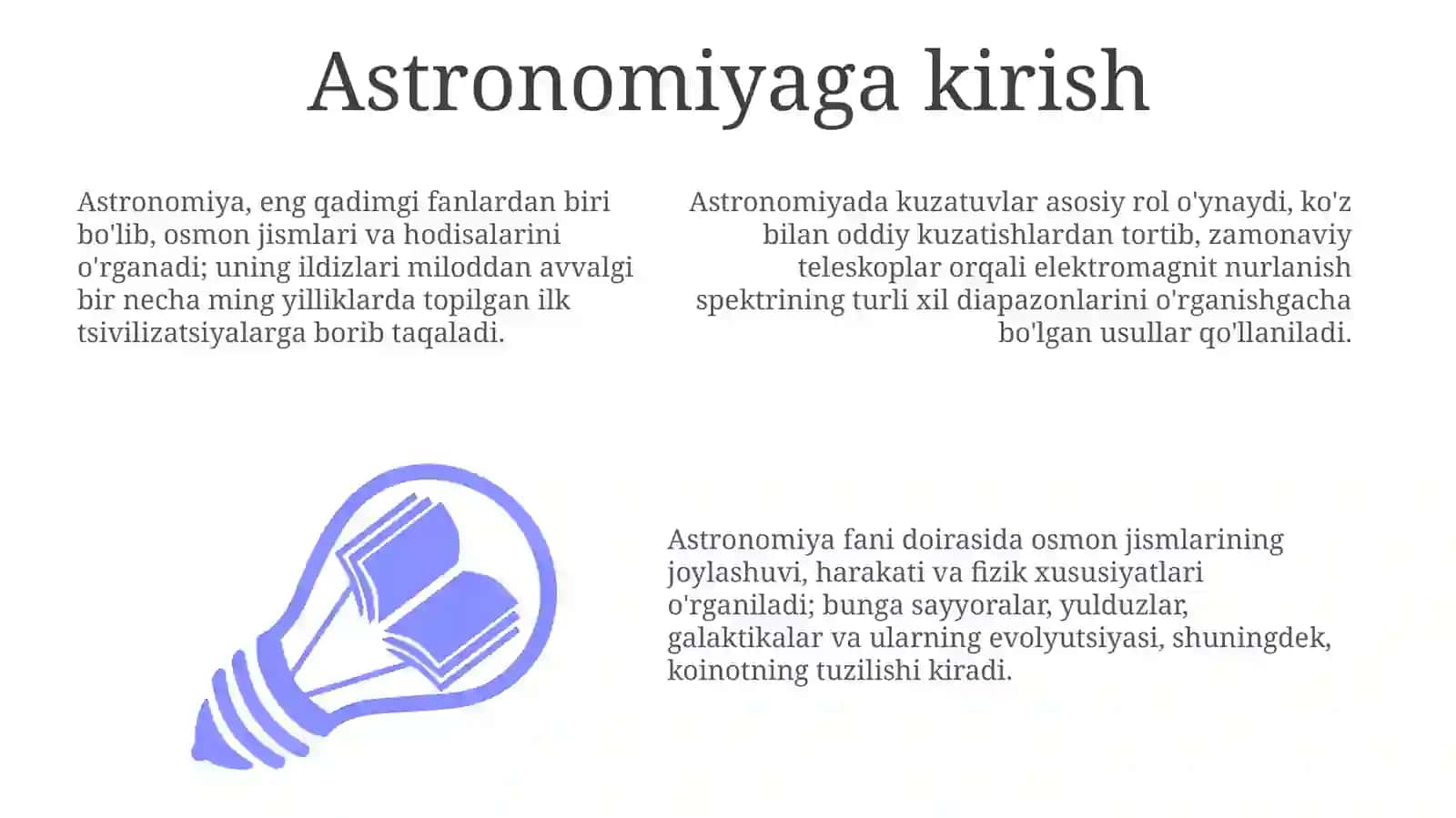 Astronomiya va astrofizikaga kirish 3