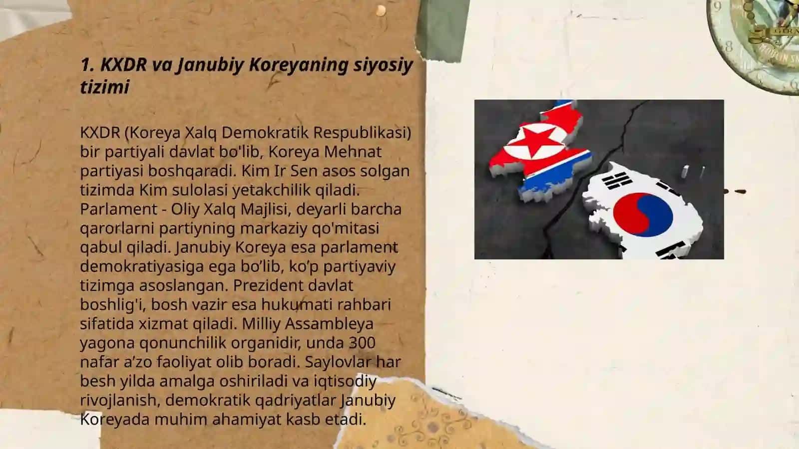 KXDR va Janubiy Koreyaning Siyosiy Tizimi 3