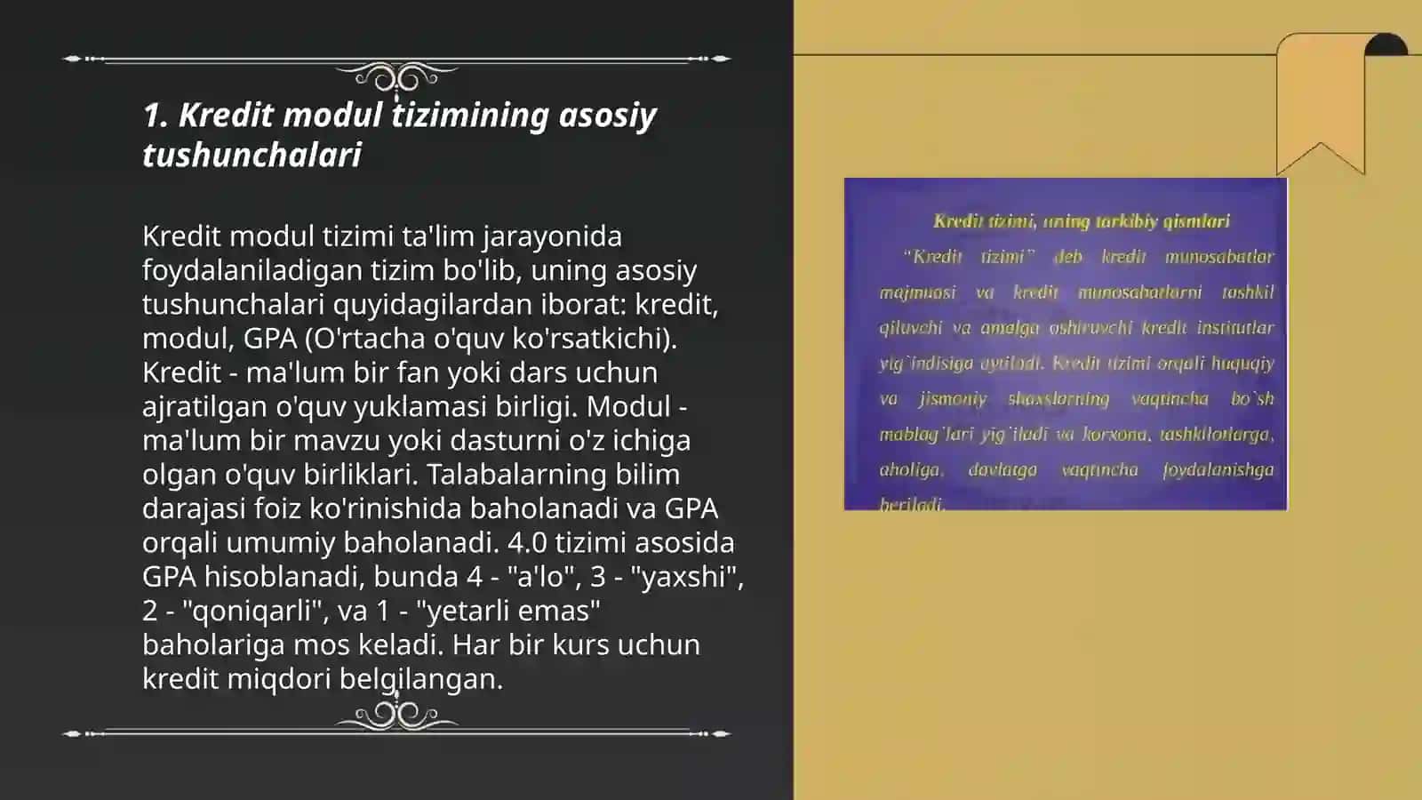Kredit modul tizimi haqida tushuncha 3