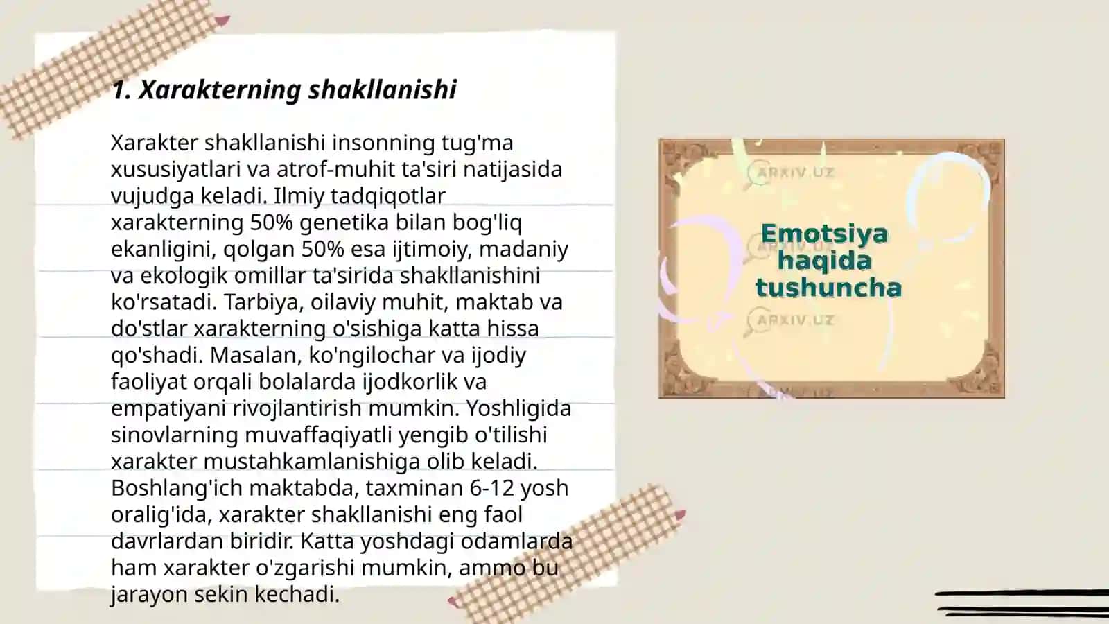 Xarakter haqida tushuncha 3