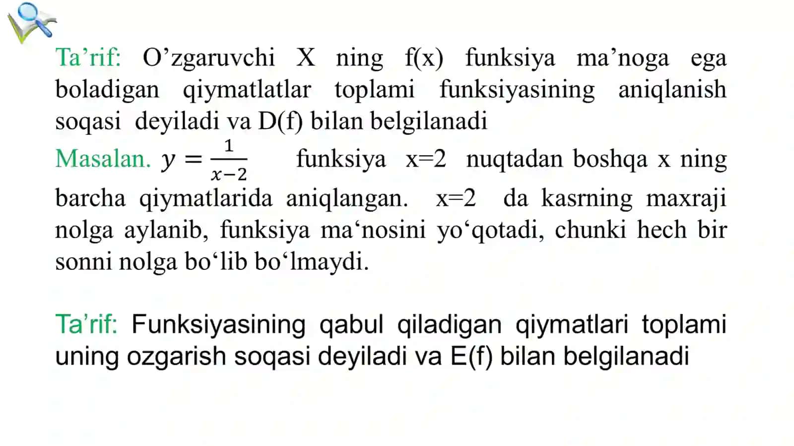 4-MA’RUZA:FUNKSIYAVA UNING LIMITI 3
